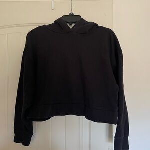 Old Navy Women's Black Cropped Hoodie